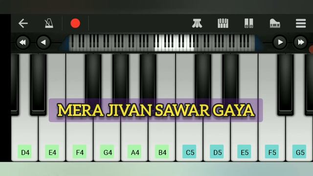 ❤️❤️YESHU NAAM MILA❤️❤️ | MOBILE VERSION | Piano Tutorial with Lyrics |Use 🎧 смотреть онлайн