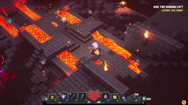 Minecraft Dungeons fiery forge pt2 смотреть онлайн