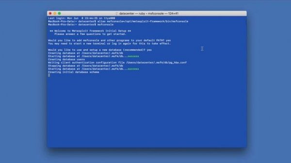Как установить METASPLOIT на MAC OS
