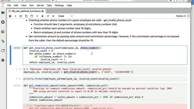 Programming Essentials Python - User Defined Functions - Function Parameters and Arguments смотреть онлайн