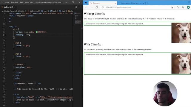 FLOAT AND CLEAR PROPERTY IN CSS | STEP BY STEP смотреть онлайн