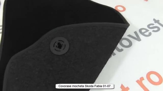 Covorase Mocheta Skoda Fabia 1/01-12/07 Negru