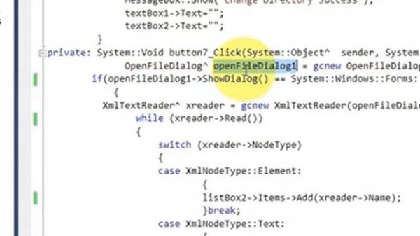 Visual C++ Tutorial 41 -Windows Forms Application:How to read/parse the XML data from a file