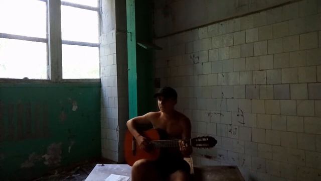 Парень хорошо поёт)Ахра - твои карие глаза (cover) на гитаре смотреть онлайн