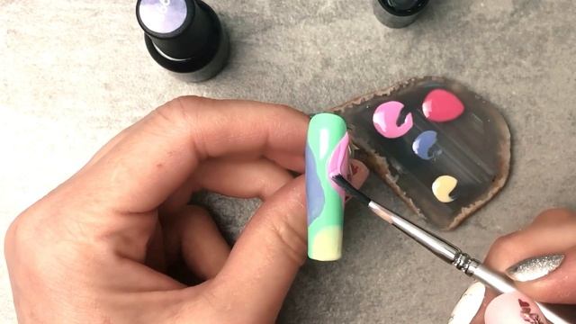 A NAIL ART IDEA That's Colorful and Groovy With GEL POLISH ?✌️ смотреть онлайн