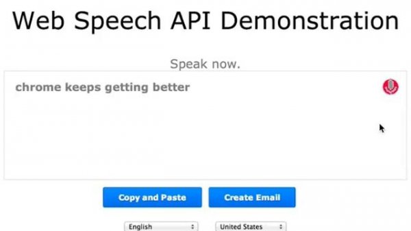 Web Speech API Demonstration