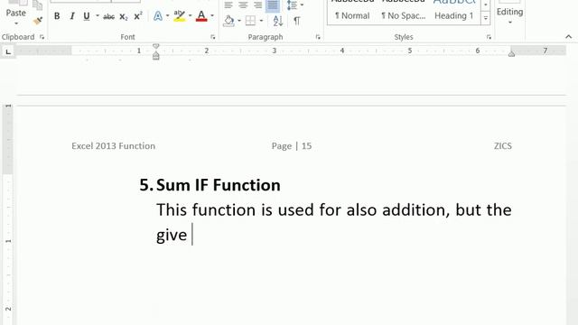 MS EXCEL SUMIF FUNCTION LECTURE# 33 смотреть онлайн
