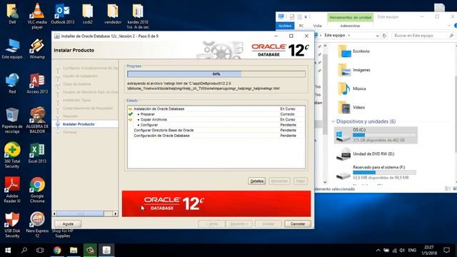 Instalacion de oracle 12c para windows 10 de 64 bits смотреть онлайн