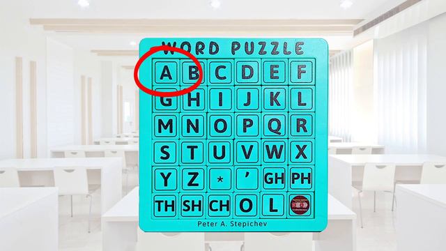 WORD PUZZLE, English Language, Black Alphabet смотреть онлайн