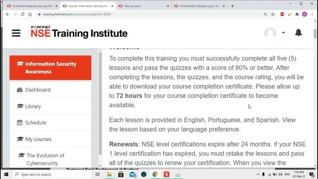 Get Free Certificate of Information Security Awareness смотреть онлайн