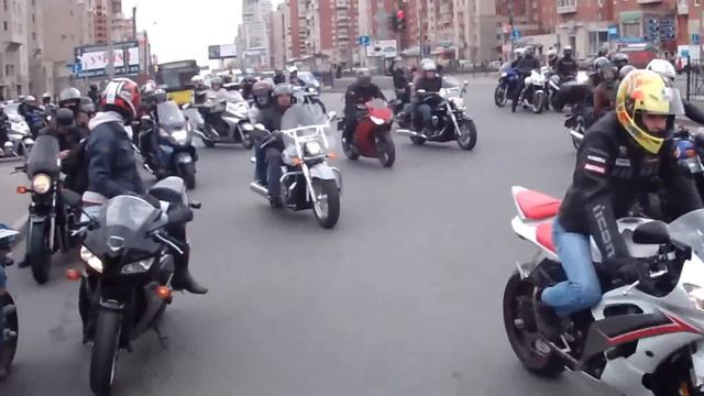 открытие мотосезона 2012 в Санкт-Петербурге смотреть онлайн