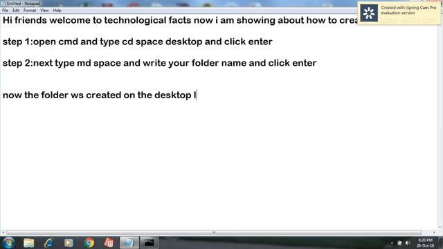 How to create a folder with cmd in telugu смотреть онлайн