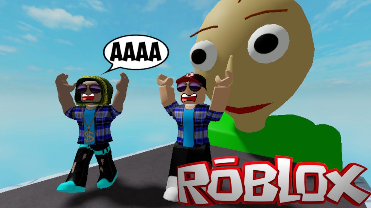 УБЕГАЕМ ОТ БАЛДИ С ДРУГОМ В РОБЛОКС. смотреть онлайн