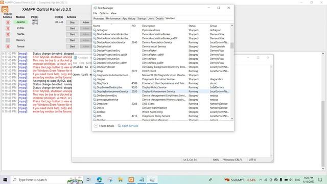 Xammp MySQL/MyPHPAdmin Cannot Start. Error: MySQL Shutdown Unexpectedly Solved!