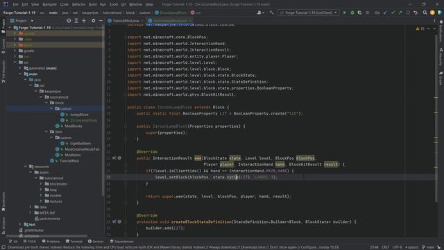 Minecraft 1.19 Forge Modding Tutorial | BLOCKSTATES EXPLAINED | #8 смотреть онлайн