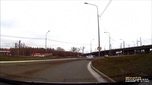 Против шерсти на развязке ул. Крупской, Саранск, 16.11.2014 [FHD] смотреть онлайн