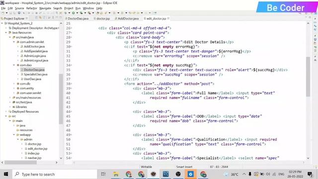 Hospital System Project Full Tutorial | Advance Java Web Application | Servlet JSP Project смотреть онлайн