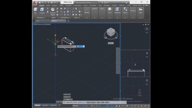 Making a 3D Model of a Flooded Solar Battery using AutoCad смотреть онлайн
