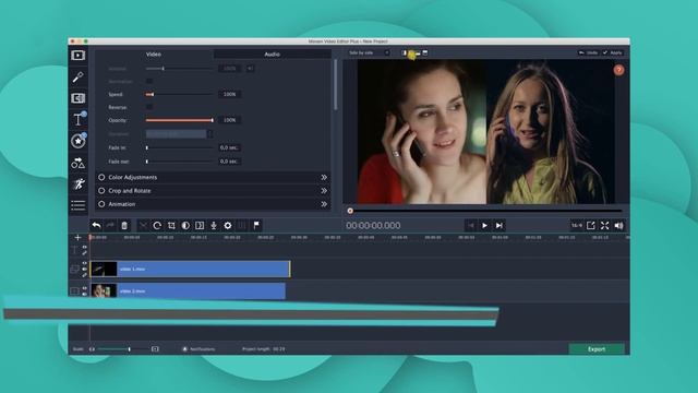 How to make a SPLIT-SCREEN VIDEO (Movavi Video Editor 15) смотреть онлайн