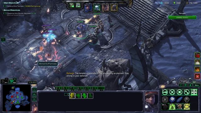 Starcraft 2 Co-op: Temple of the Past - Tychus | Brutal+ Difficulty смотреть онлайн