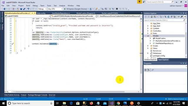 Token Based Authentication In Web Api MVC | Secure Web Api JWT Authentication | Part-2 смотреть онлайн