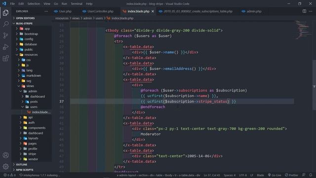 Display all users in admin dashboard | Create a membership blog with Laravel & Stripe | Part 35 смотреть онлайн