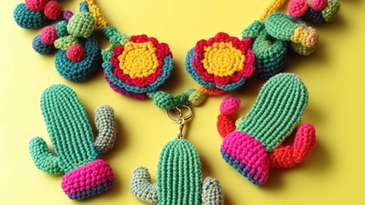УКРАШЕНИЯ - КАКТУСЫ от нейросети. ПОДБОРКА №1. Вязание. смотреть онлайн