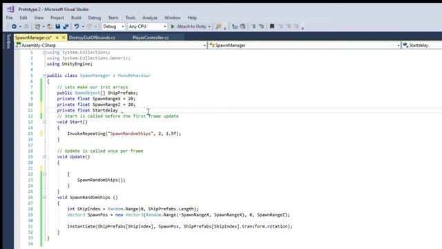 How to add Time Interval to enemy spawn in Unity Game Dev смотреть онлайн