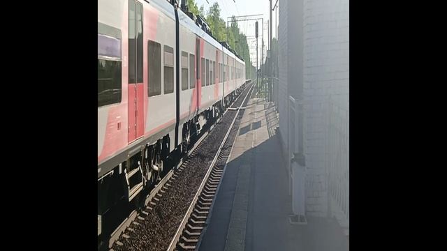 ЭС1П-011 Ласточка с Пассажирских поездом Санкт-Петербург Петрозаводск О П Михайловская смотреть онлайн