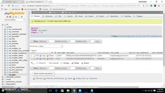 How to create Admin User via MySql Phpmyadmin in WordPress смотреть онлайн
