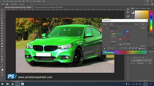 How to change color with Adobe Photoshop 2020 смотреть онлайн