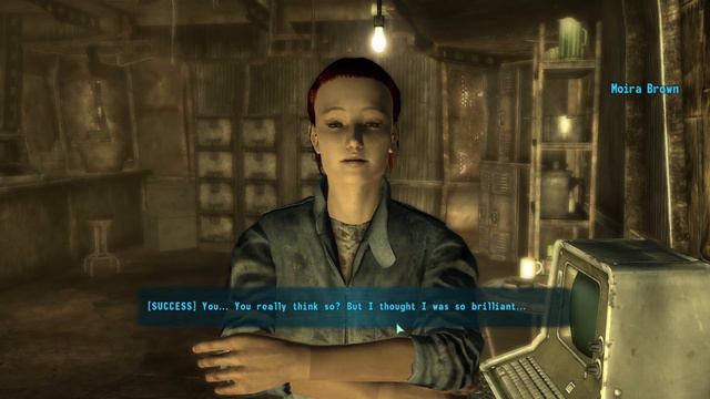 Convincing Moira to Stop Working on her Wasteland Guide in Fallout 3 смотреть онлайн