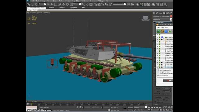 Уроки 3ds Max Анимация Транспорта Сraft Firepower LESSON