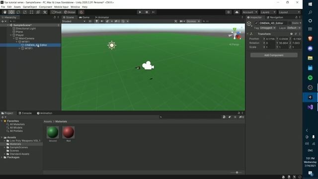Let's Make a survival FPS Game in Unity! - Part 1: Player setup and shooting! (unity3d fps tutorial смотреть онлайн