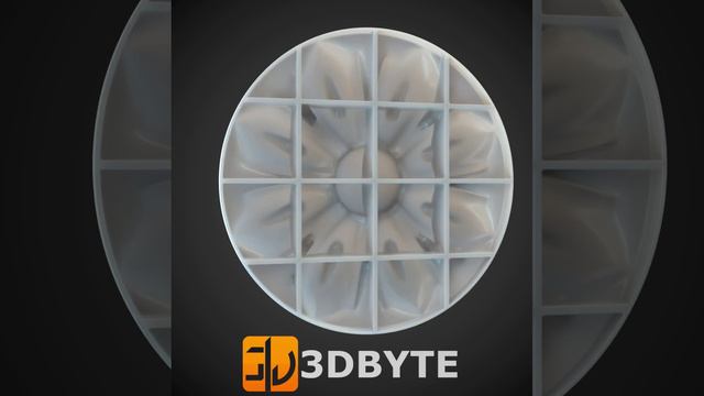 #3dmodel - Round #decor 52 || Круглый декор 52 #3dbyte  #3dprint