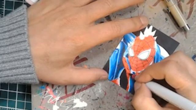 Drawing #Spiderpunk Sketch Card смотреть онлайн