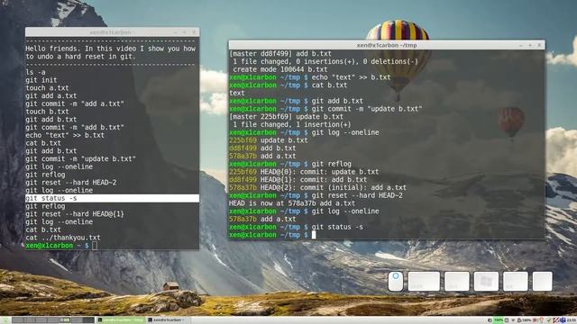 How to undo a hard reset in git смотреть онлайн