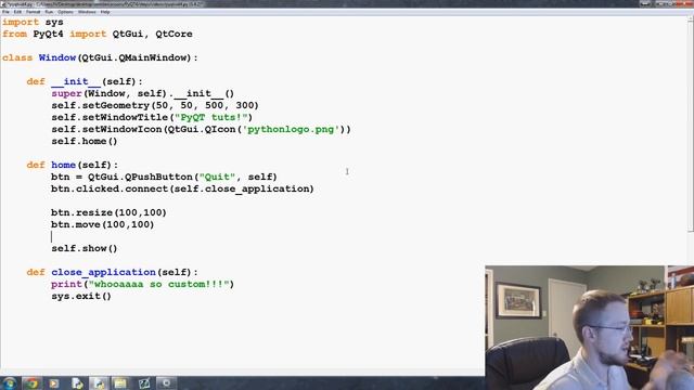Button Functions PyQt with Python GUI Programming tutorial смотреть онлайн