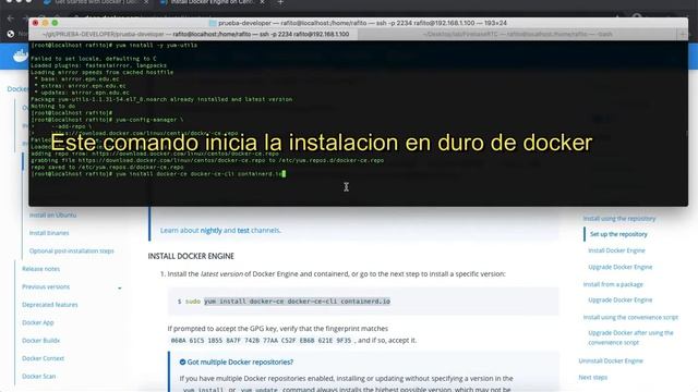 centOS7: Cómo Instalar Docker y Hello World, [Maquina Física] смотреть онлайн