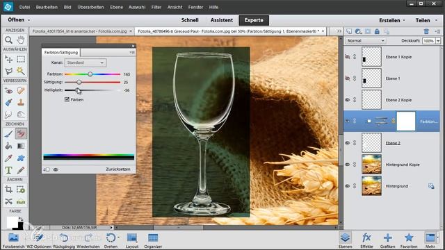 Photoshop Elements Tutorial: Freistellen Von Glas