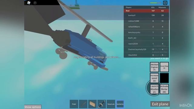 #YSCD roblox RED VS BLUE PLANE WAR смотреть онлайн