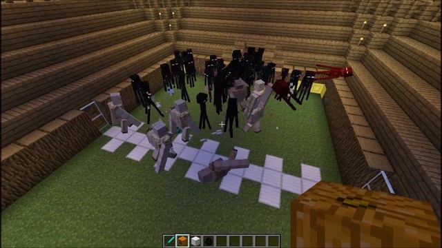 Minecraft Arena Battle Iron Golem vs. Enderman смотреть онлайн