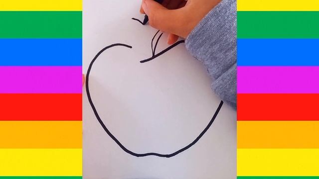 Жемістердің суретін салып үйрену• Учимся рисовать простые рисунки• как нарисовать фрукты смотреть онлайн