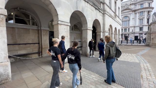 A Couple Of Teenagers Mocking The Kings Guard. #london #history #horse #kingsguard #tourist #queens