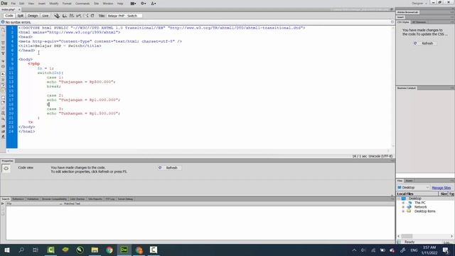 Pemrograman PHP - Switch смотреть онлайн