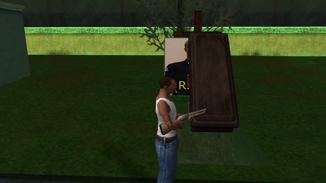 What Happens If You Go to The Vinewood Cemetery After Tenpenny's Death in GTA San Andreas! смотреть онлайн