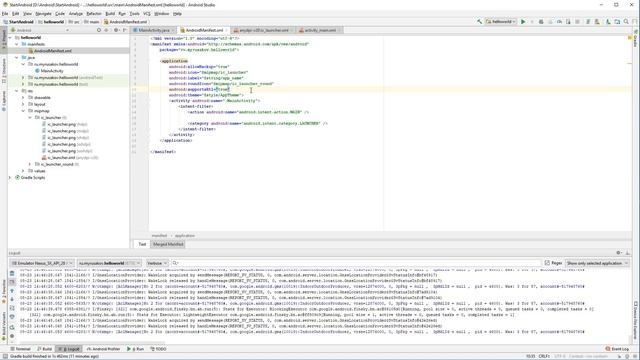 Файл AndroidManifest.xml | #7 - Создание приложений для Android смотреть онлайн