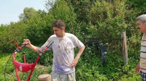 Мотоблок Салют 100 / окучивание картошки