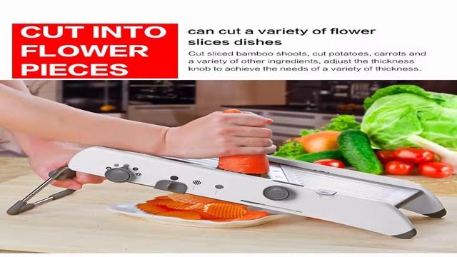 Best Slicer || Vegetable & Fruit Slicer || Mandolin Multi-functional Vegetable & Fruit Slicer смотреть онлайн