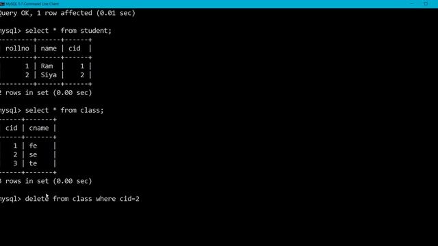 Referential Integrity Constraints in MySQL смотреть онлайн